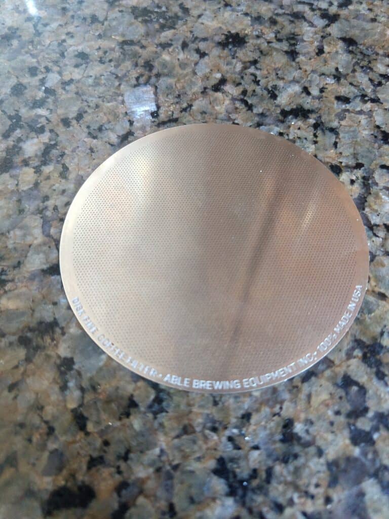 The Able DISK fine metal filter for AeroPress